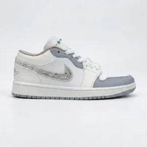 کتانی نایکی اورجینال مدل Nike Air Jordan 1 Low Sail Soft Pearl