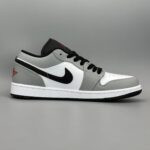 کتانی نایکی اورجینال مدل Nike Air Jordan 1 Low Smoke Grey