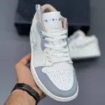 کتانی نایکی اورجینال مدل Nike Air Jordan 1 Low Sail Soft Pearl