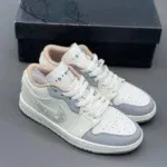 کتانی نایکی اورجینال مدل Nike Air Jordan 1 Low Sail Soft Pearl