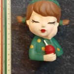 گلدان سرامیکی دختر پاپیون بلند